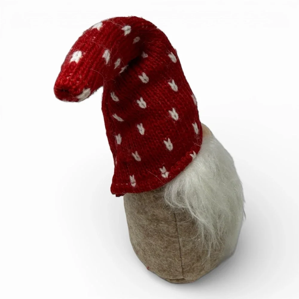 Red & White Polka Dot Gnome Christmas Holiday Decor Kids‎ Elf Shelf